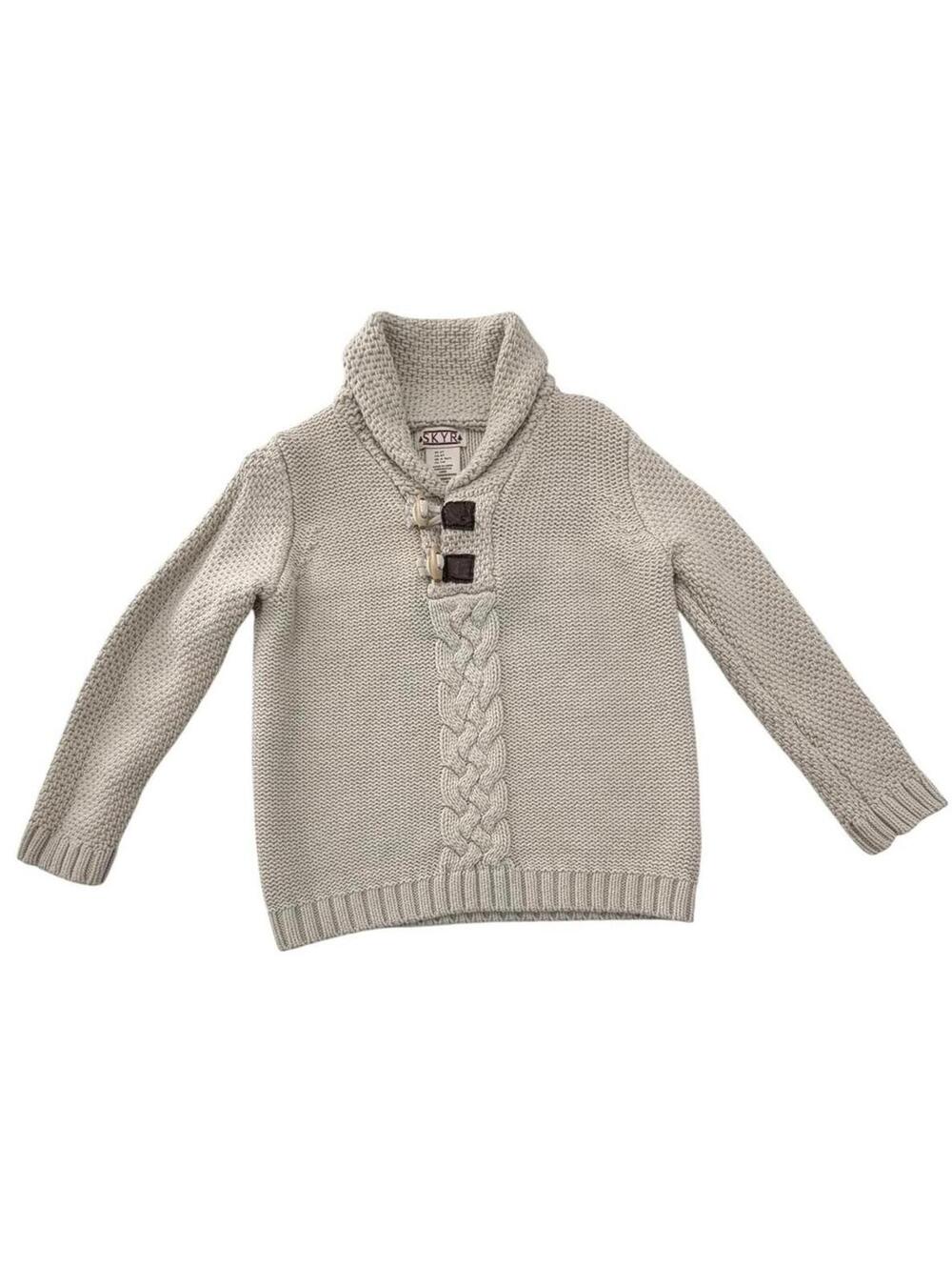 SKYR Biys Cream Cable Knit Zip Sweater — Cozy, Classic, Ready to Wear